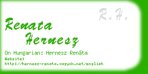renata hernesz business card