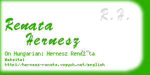 renata hernesz business card